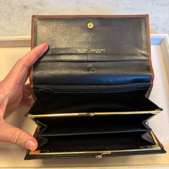 Celine Triomphe Leather Long Wallet - Picture 5 of 8